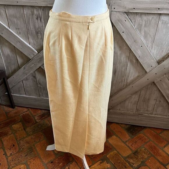 John Meyer of Norwich Yellow Set Skirt Blazer - Picture 5 of 13